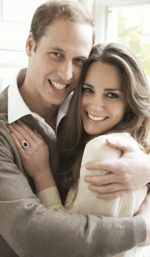 Informal Official Engagement Picture of William and Catherine